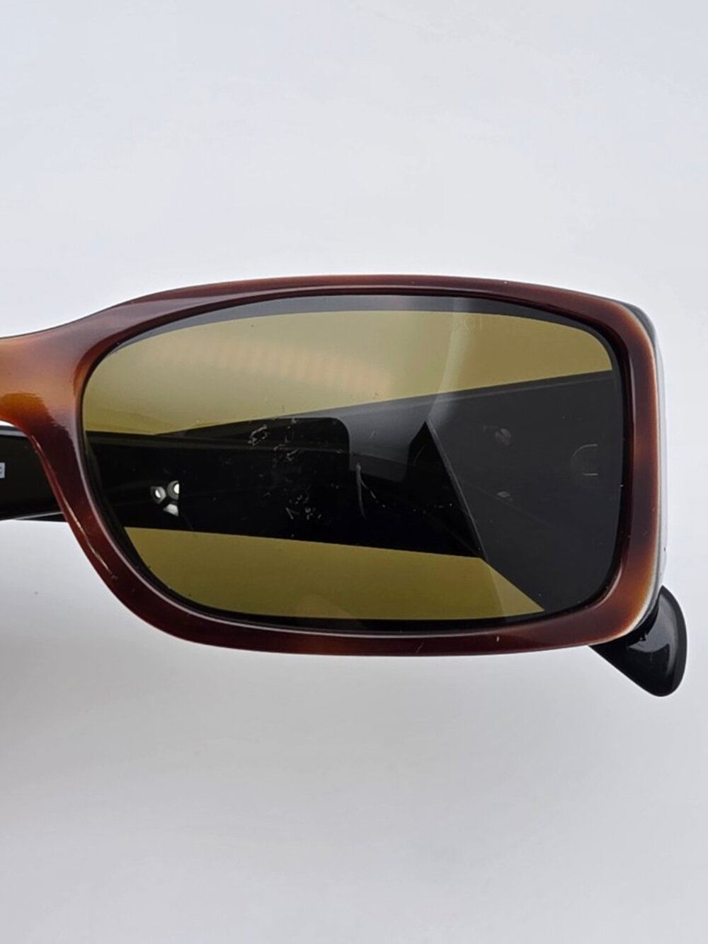 Chanel 5078 c 818/73 Tortoise Black Frame Green Lens Rectangular Sunglasses 54mm - Picture 13 of 16